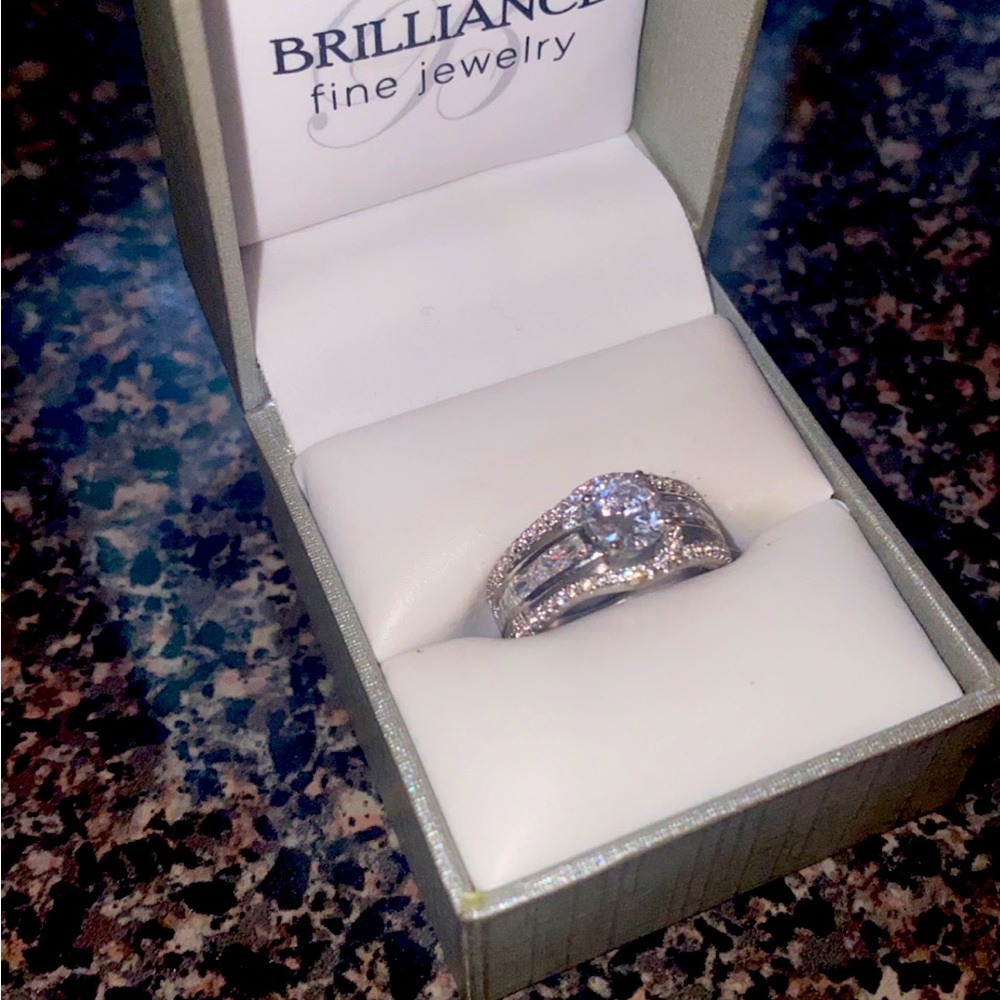 Brilliance Fine Jewelry Sterling Silver CZ Ring